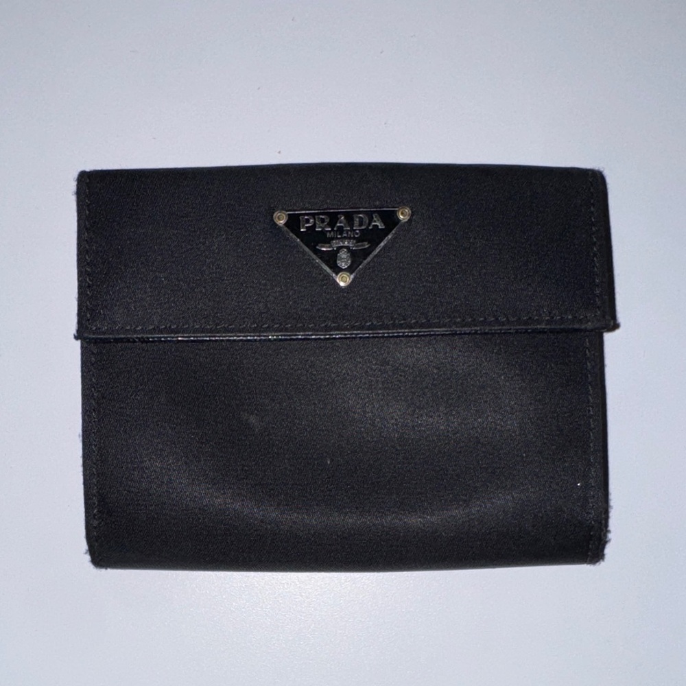 Prada Classic Black Tessuto Nylon Wallet